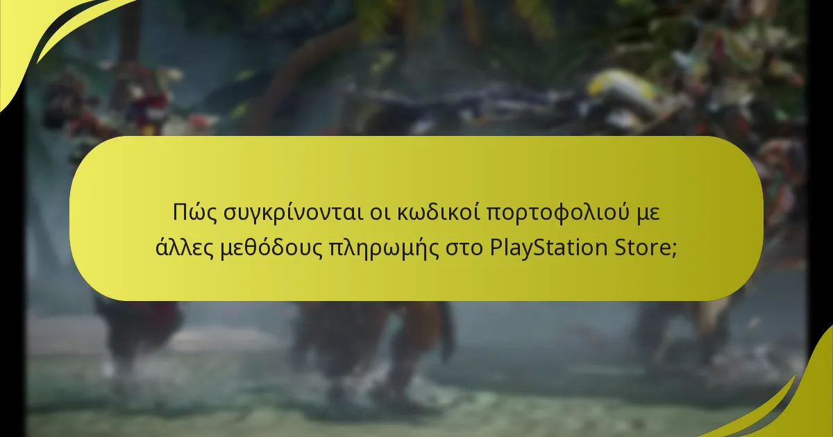 Πώς συγκρίνονται οι κωδικοί πορτοφολιού με άλλες μεθόδους πληρωμής στο PlayStation Store;